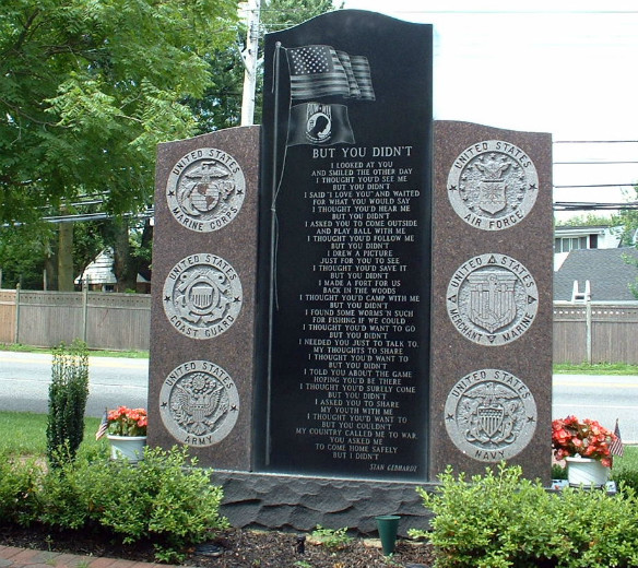 Back Side of Main Monument